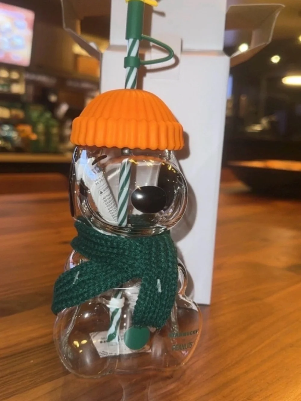 Snoopy x Starbucks Glass Cup